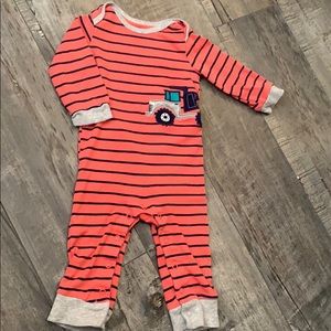 Baby boy orange onesie by Carters size 12 months